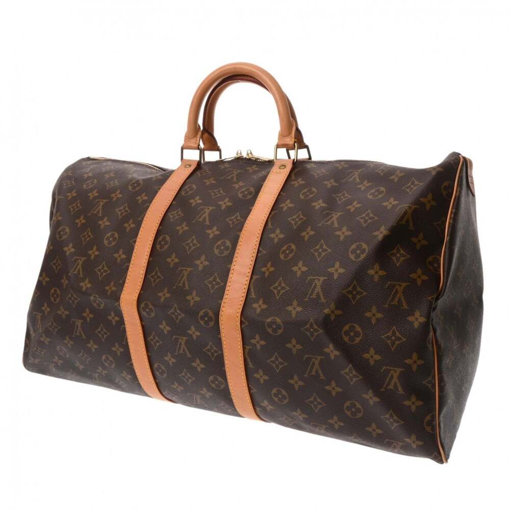 LOUIS VUITTON Brown Monogram Canvas Keepall 55 Boston Bag - Picture 3 of 11